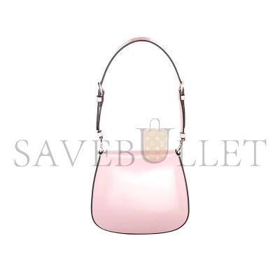 PRADA WOMEN'S BAG PALE PINK LEATHER WITH LOGO 1BH188 (17*14.5*3cm)  PRADA WOMEN'S BAG PALE PINK LEATHER WITH LOGO 1BH188 (17*14.5*3cm)